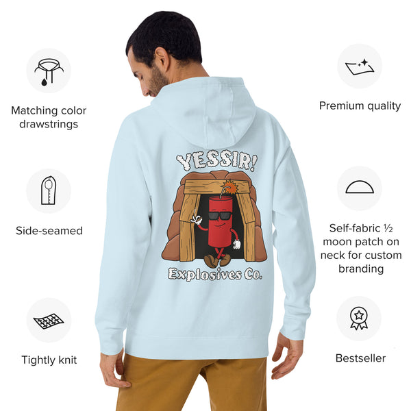 Yessir! Explosives Co. Premium Embroidered Hoodie