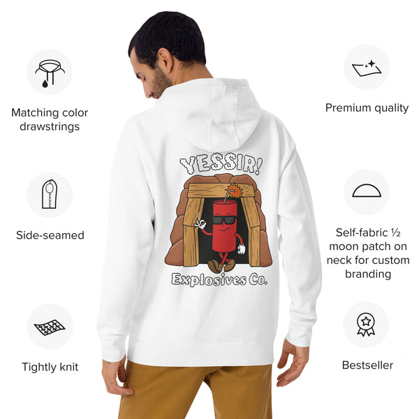 Yessir! Explosives Co. Premium Embroidered Hoodie