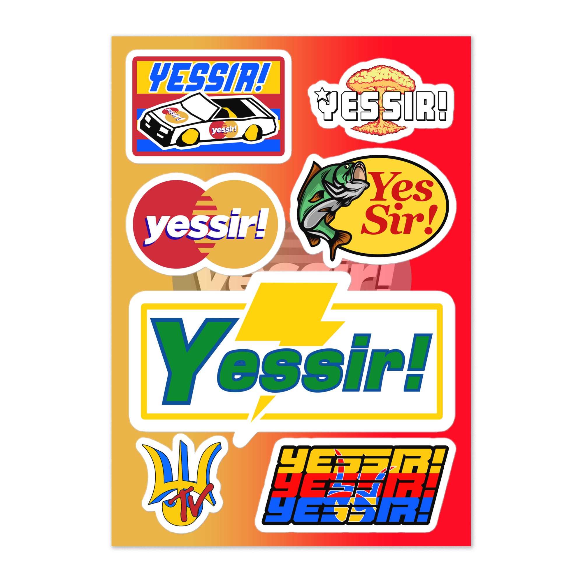 Yessir! Sticker Sheet