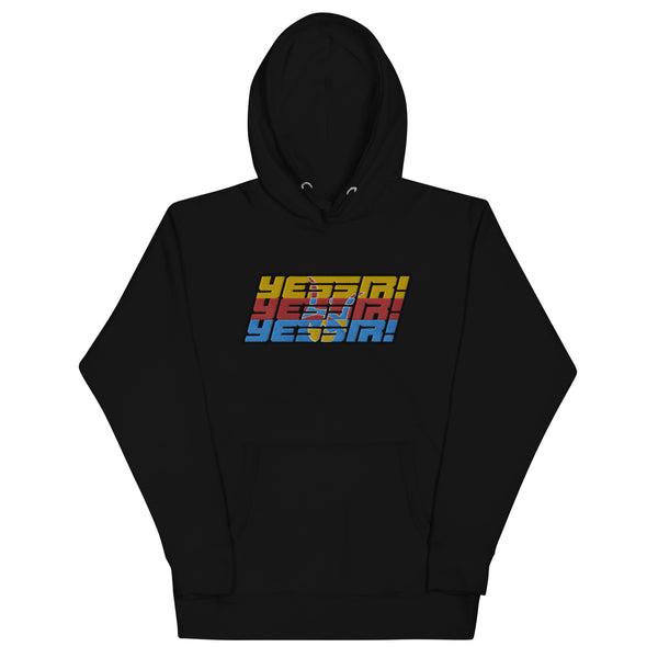 Yessir! Triple Color Premium Embroidered Hoodie