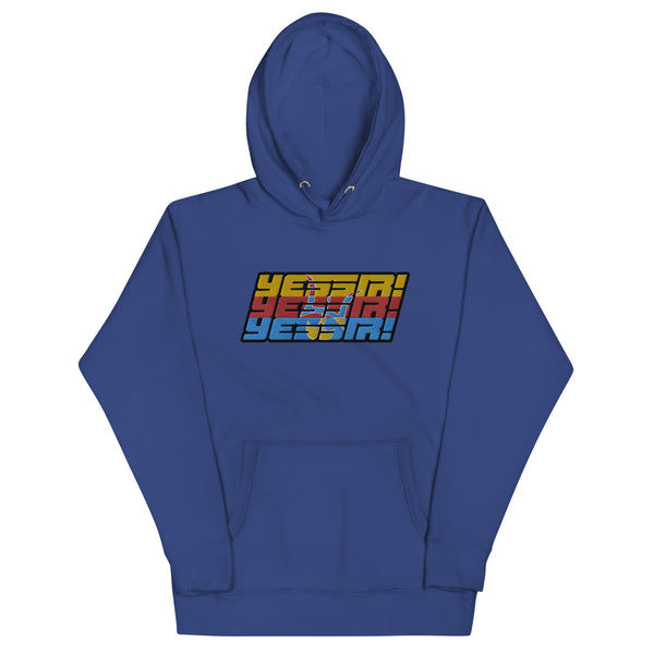 Yessir! Triple Color Premium Embroidered Hoodie